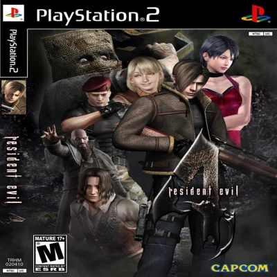 แผ่นเกมส์ PS2 (มีสูตรโกงในตัวเลือกได้) Resident Evil 4 (USA)