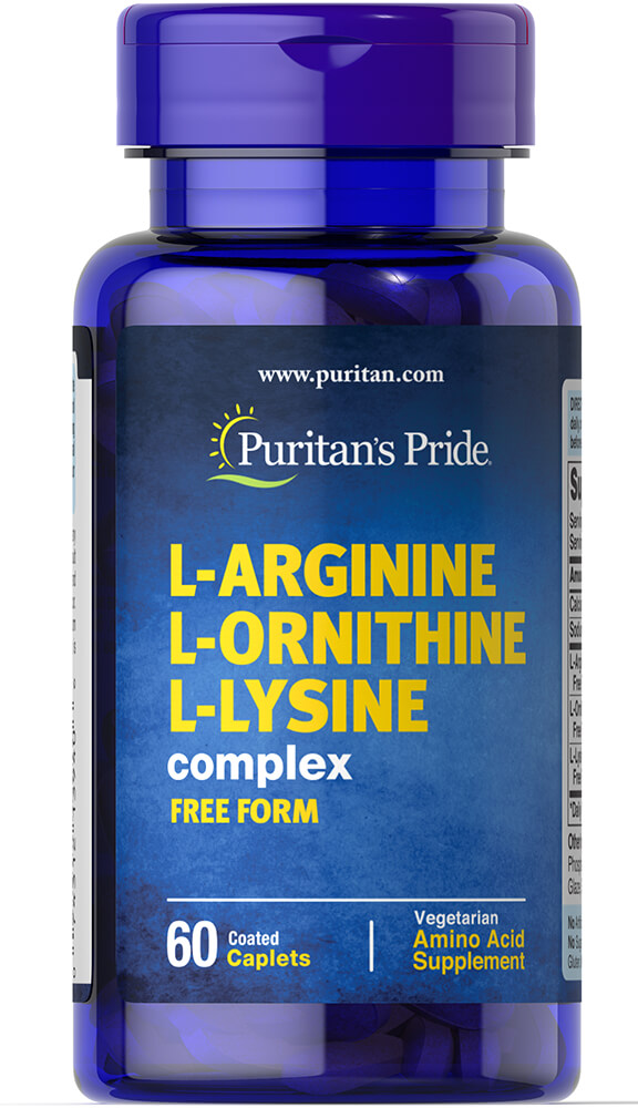 Puritan’s Pride L-Arginine L-Ornithine L-Lysine 60 tables