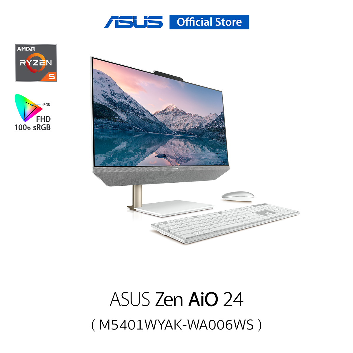 ASUS Zen AiO 24 M5401WYAKWA006WS, allinone, AMD Ryzen 5 5625U, 16GB