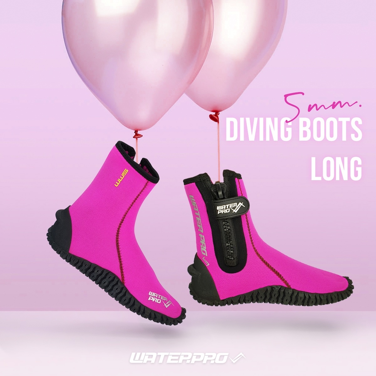รองเท้าดำน้ำ - WATER PRO 5MM Diving Boots