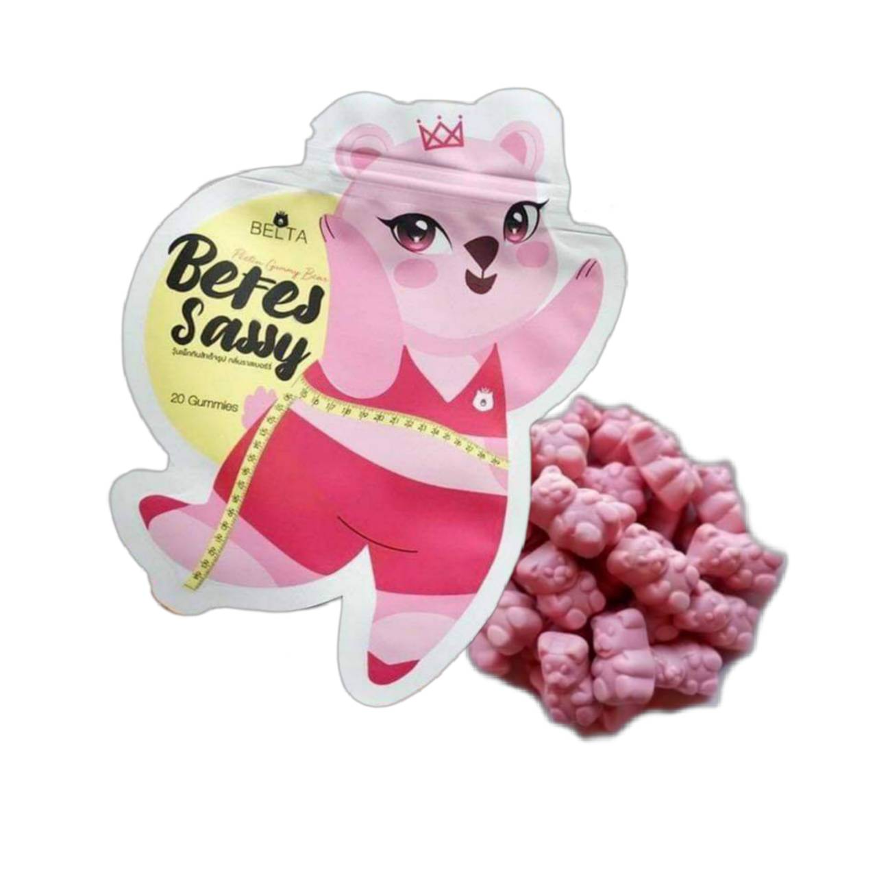 Gummy Slim เยลลี่หมี เยลลี่ลดน้ำหนักเพื่อสุขภาพ 20ตัว/1ซอง (1 ซอง)