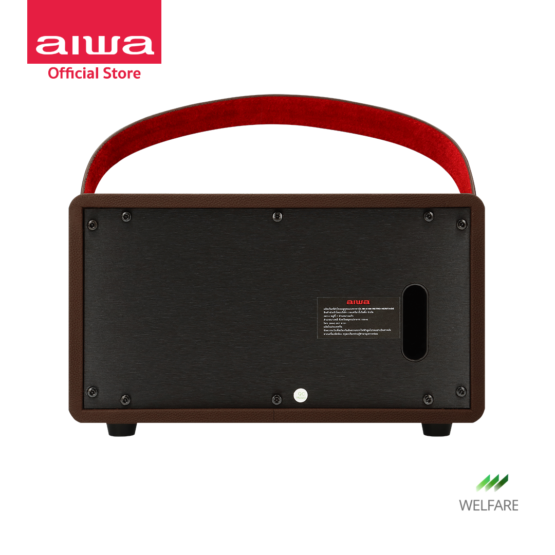 [ผ่อน 0%] AIWA Retro Heritage Bluetooth Speaker ลำโพงบลูทูธพกพา BASS++