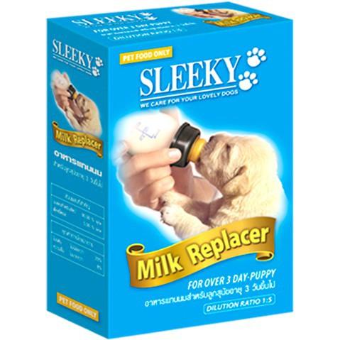 Sleeky Milk Replacer 300 g อาหารแทนนมสำหรับสัตว์ 300กรัม ชนิดผง