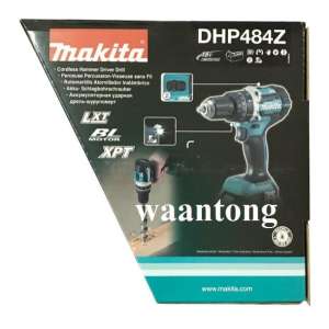 MAKITA สว่านกระแทกไร้สาย Brushless EC Motor 18V รุ่น DHP484Z (เครื่องเปล่าไม่แถมแบตและที่ชาร์จ)