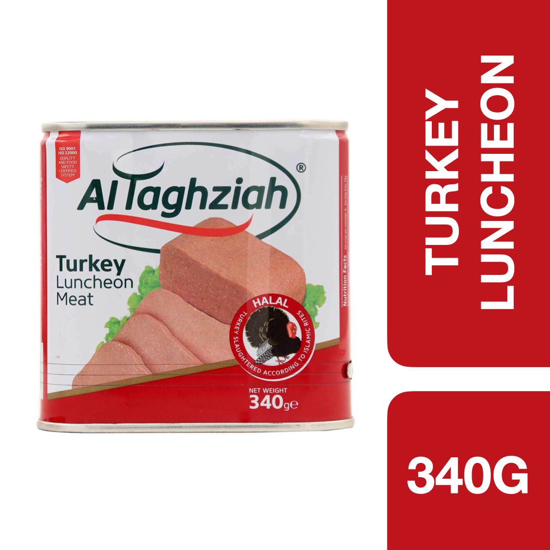 Al Taghziah Turkey Luncheon 340g ++ อัลทัคซียะห์ เนื้อไก่งวงกระป๋อง 340 กรัม