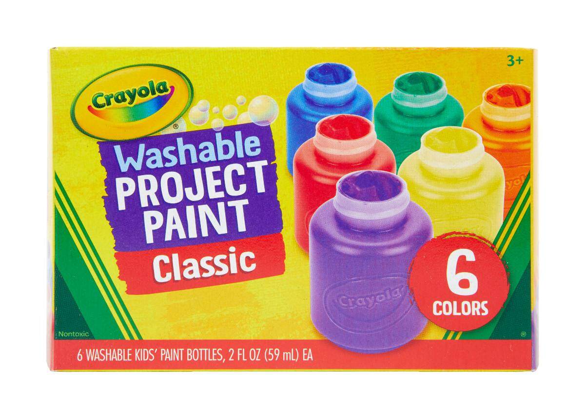 Crayola สีน้ำล้างออกได้ 6สี ในขวดพลาสติกขนาด2ออนซ์