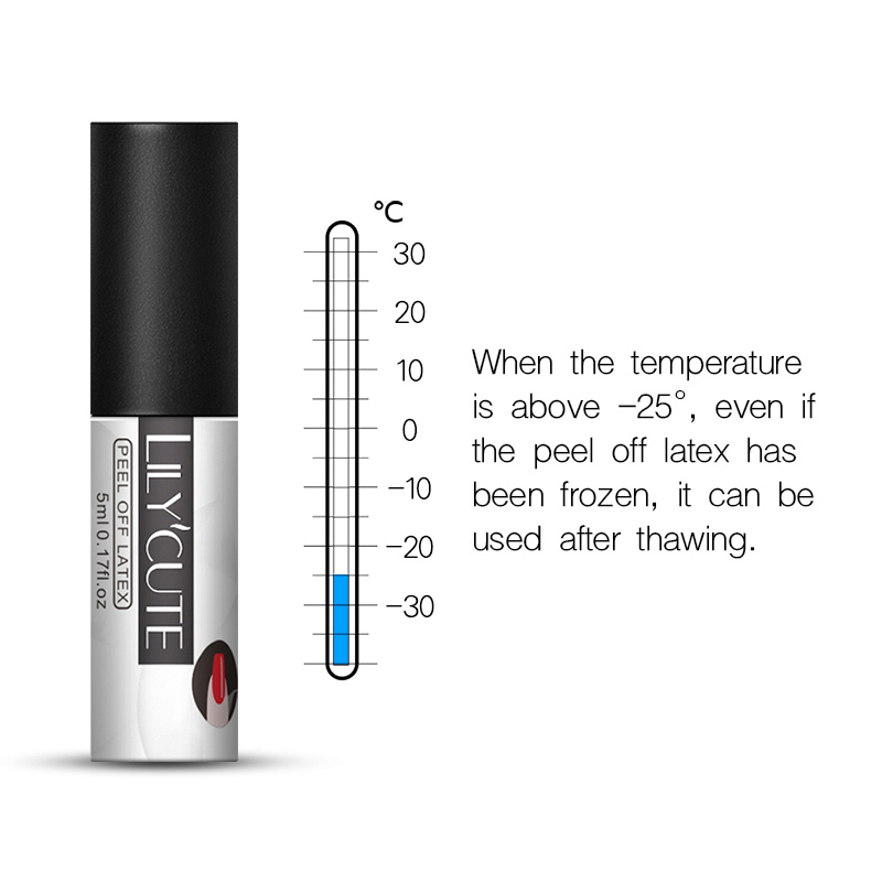 กาวทาขอบเล็บกันเลอะ 5ml White Peel Off Liquid Tape Odorfree Nail Edge