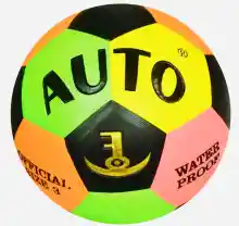 ภาพขนาดย่อของภาพหน้าปกสินค้าAuto Sport ลูกฟุตบอลหลากสี เบอร์ 3 +แถมฟรีตาข่ายใส่ลูกบอลและเข็มสูบลมบอล จากร้าน อาร์ตไลน์สปอร์ตแอนด์สกรีน บน Lazada