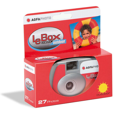 กล้องฟิล์ม AGFA LeBox Camera Outdoor 400 135-27 กล้องฟิล์มใช้แล้วทิ้ง 35mm ถ่ายได้ 27รูป Single Use Camera