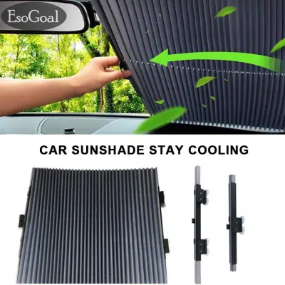 [Promotion!] EsoGoal Automatic Car Sunshade Foldable Car Windshield Sun Shade Sunscreen Adjustable Sunshade for car Windshield