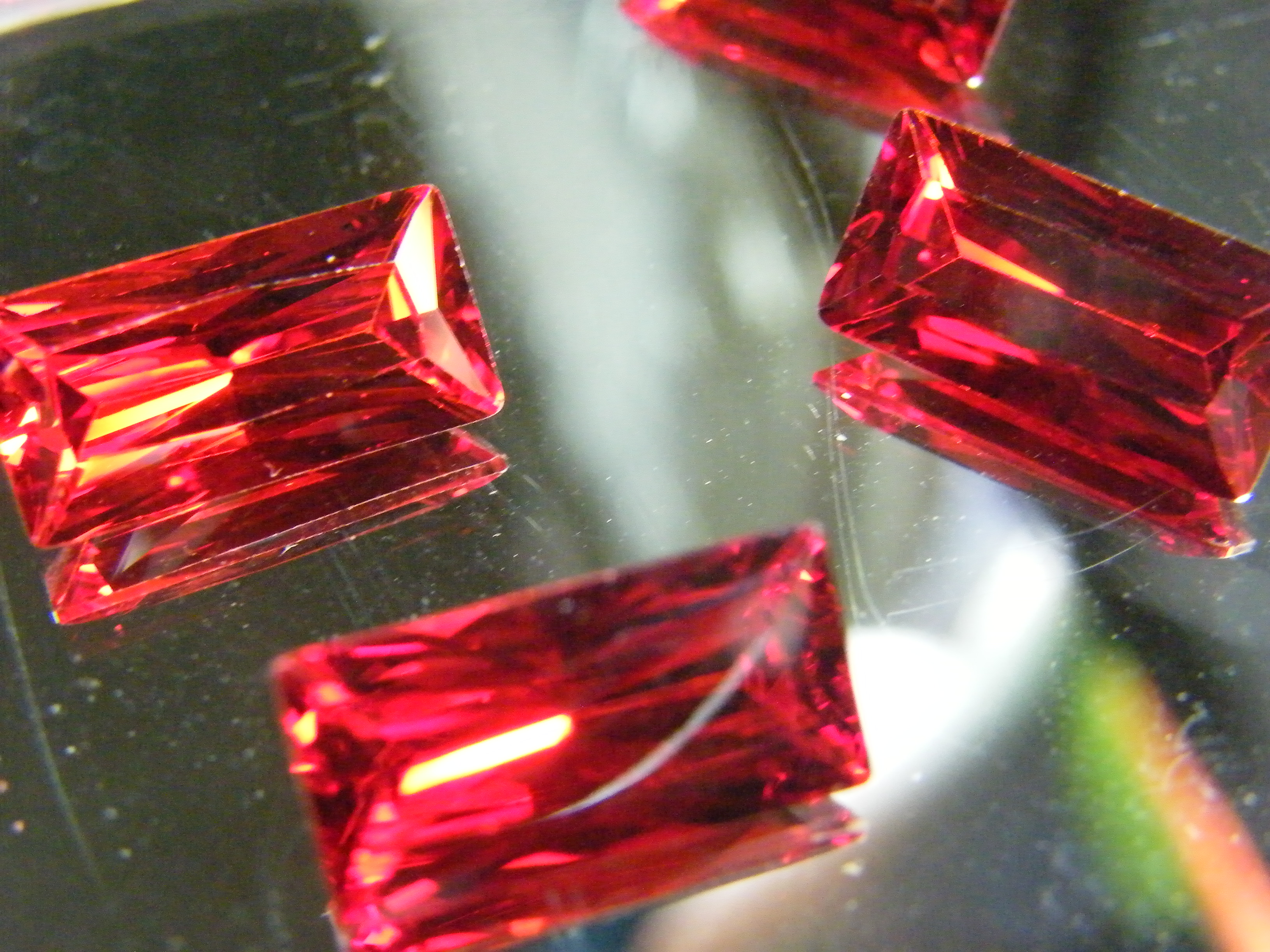 เพชรรัสเซีย DIAMOND CUBIC ZIRCONIA ORANGE สี่เหลี่ยม เพชรรัสเซีย