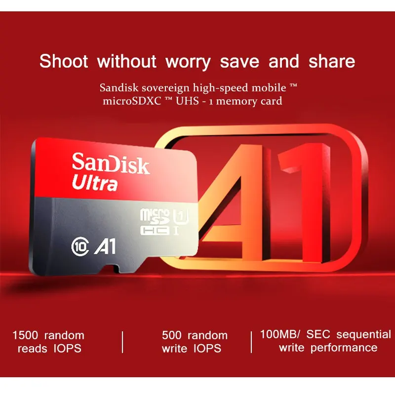 ภาพสินค้าการ์ดหน่วยความจำ SD การ์ด 32GB 64GB 256GB 128 GB Class10 Microsd A1 ฟรีอะแดปเตอร์โทรศัพท์คอมพิวเตอร์พีซี จากร้าน XIYU-อุปกรณ์เสริม บน Lazada ภาพที่ 2