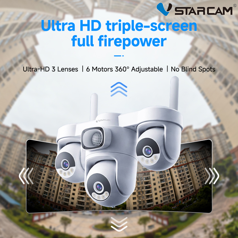 Vstarcam กล้องวงจรปิด WiFi 1080P ภาพสีกลางคืน