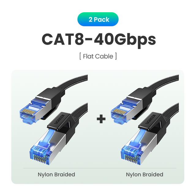 Ugreen Cat8 Cable Rj 45 Cable Cat 8 Cables Cat 8