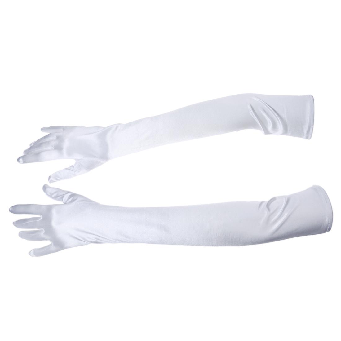 Yummy Bee Satin Gloves Fancy Dress Party Womens Wedding Evening Long Prom Ladies