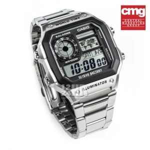 สินค้า Casio นาฬิกาข้อมือผู้ชาย สายแสตนเลส รุ่น AE-1200WHD-1AV (สีเงิน)