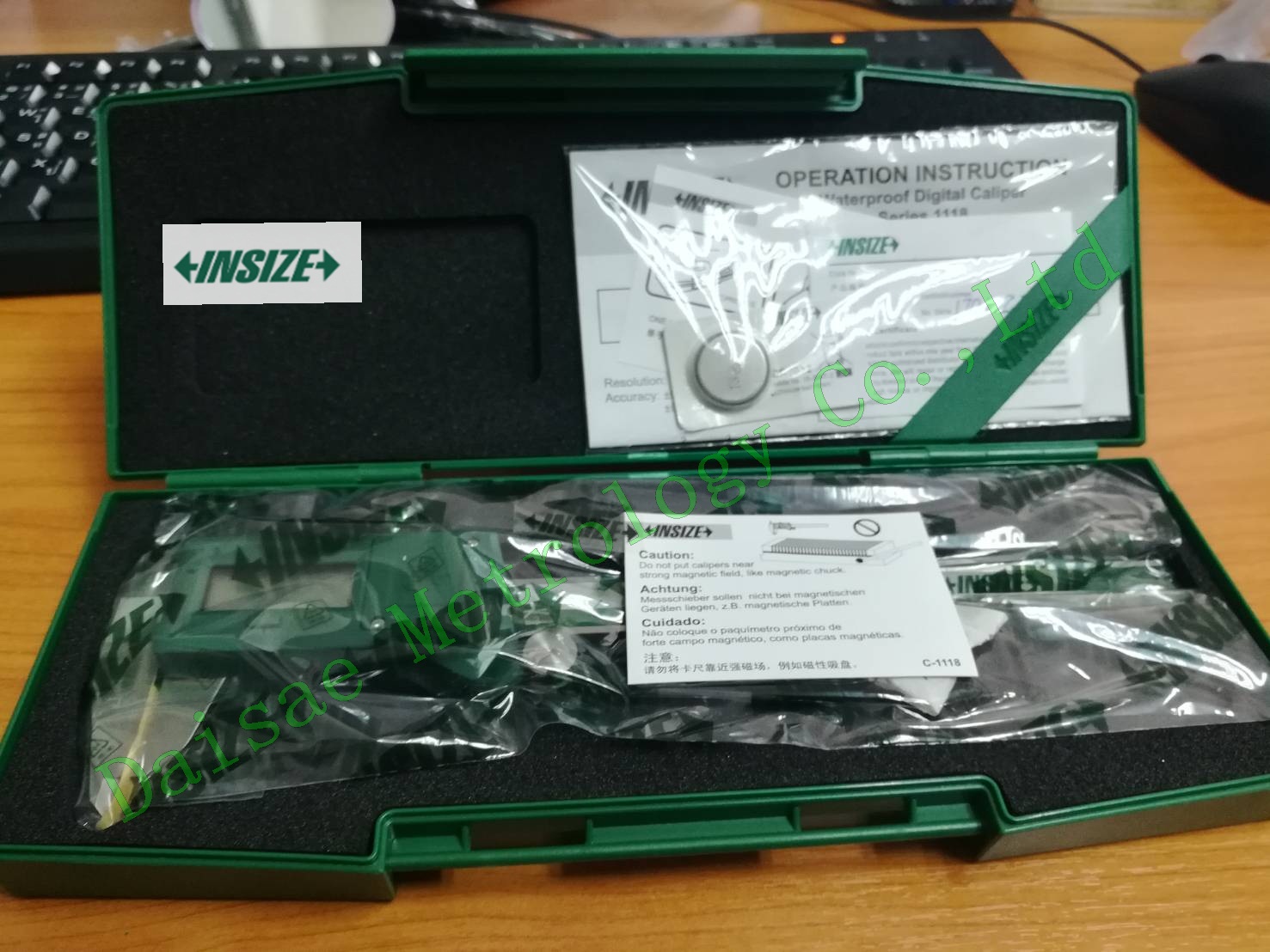 INSIZE รุ่น1118150B เวอร์เนียร์ดิจิตอล 6 นิ้ว กันน้ำ Vernier Digital