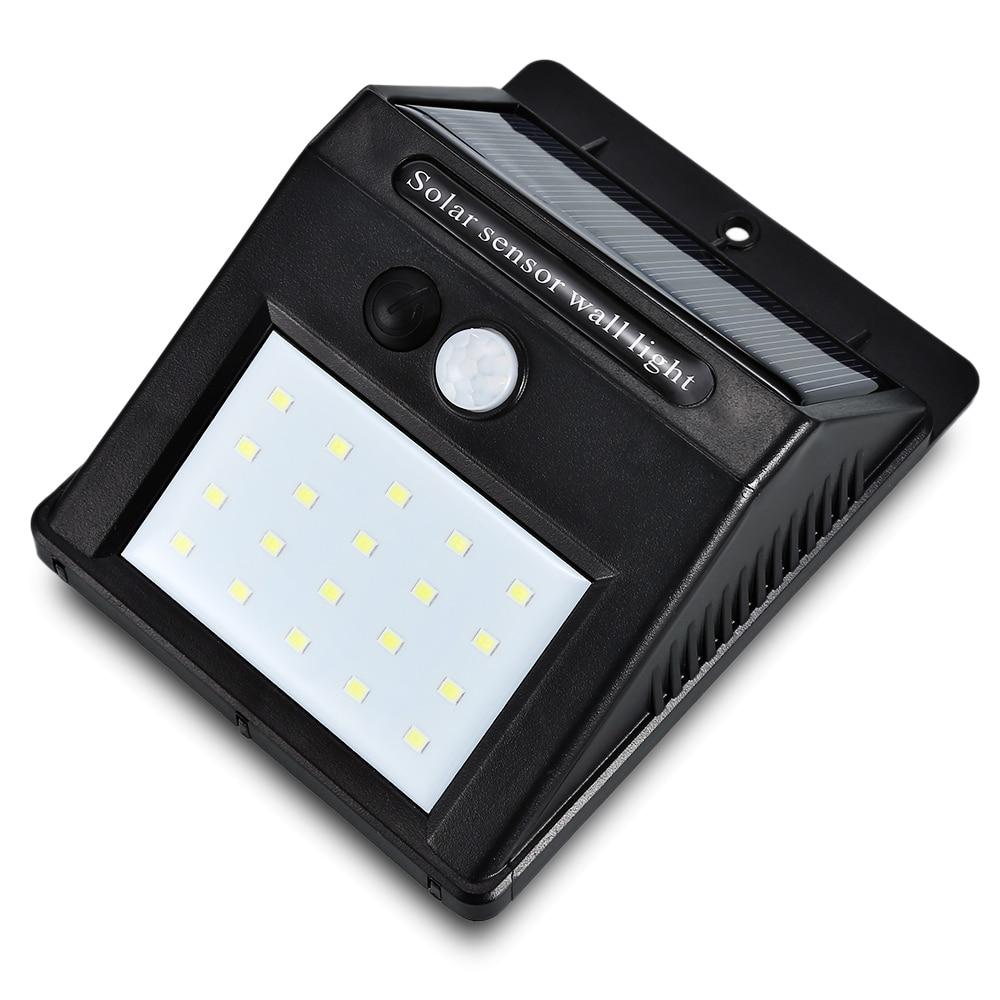 Outdoor Solar Powered LED Motion Sensor Garden Wall Lamp Waterproof Street Yard