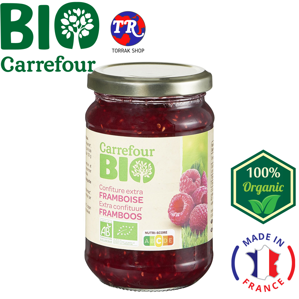 Carrefour Bio Confiture De Framboises คาร์ฟูร์ แยมราสพ์เบอร์รี่ 360กรัม