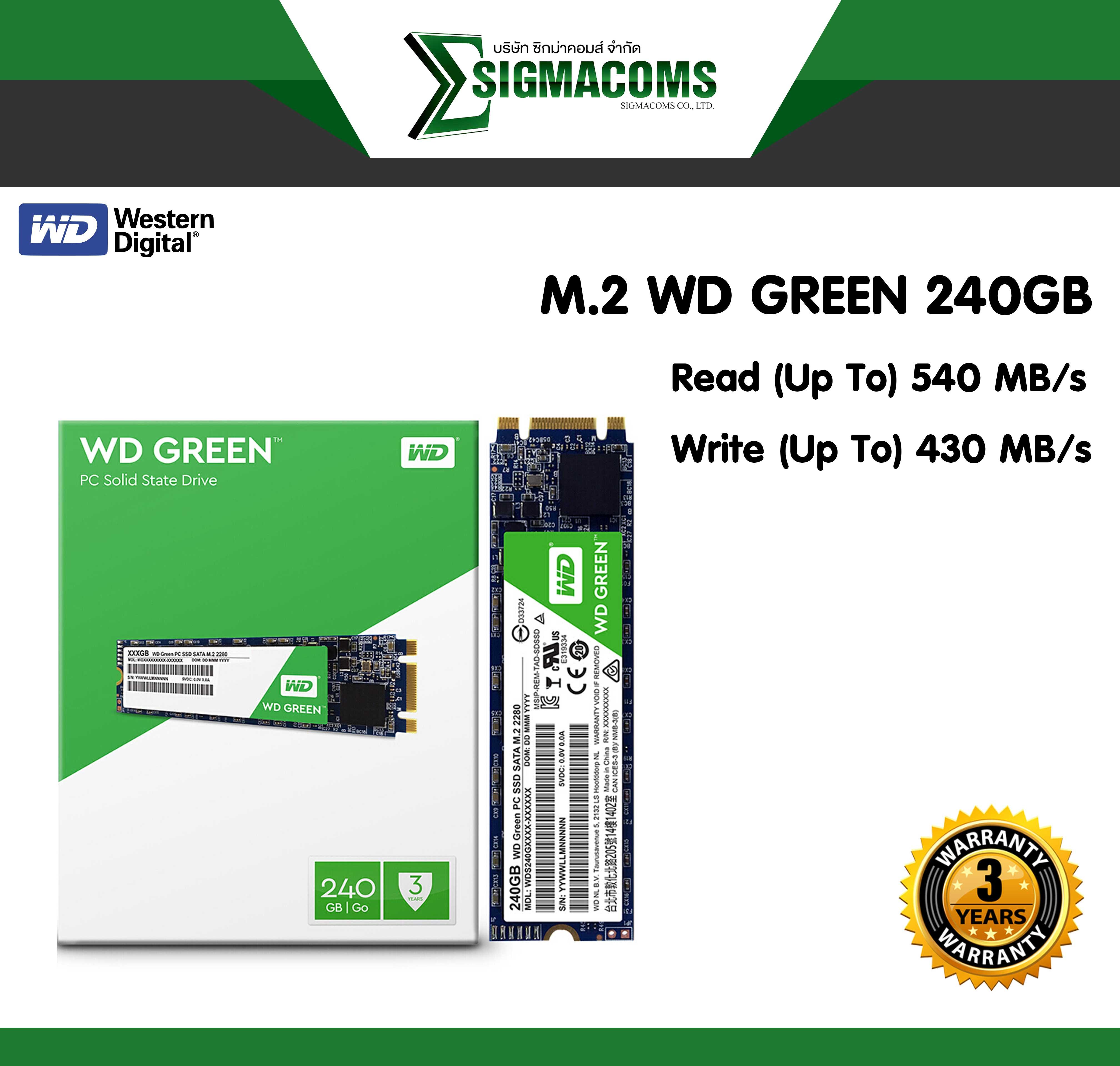 SSD M.2 WD GREEN 240GB ของใหม่ !! ประกัน 3 ปี