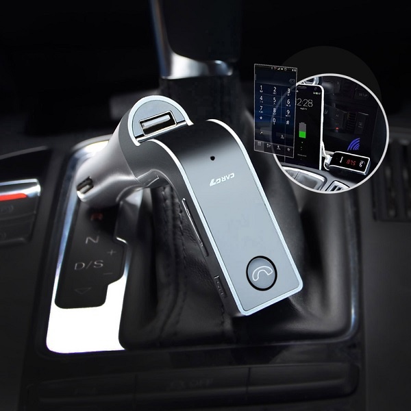 ของแท้100�R G7 อุปกรณ์รับสัญญาณบลูทูธในรถยนต์ Bluetooth FM Transmitter MP3 Music Player SD USB Charger for Smart Phone & Tablet