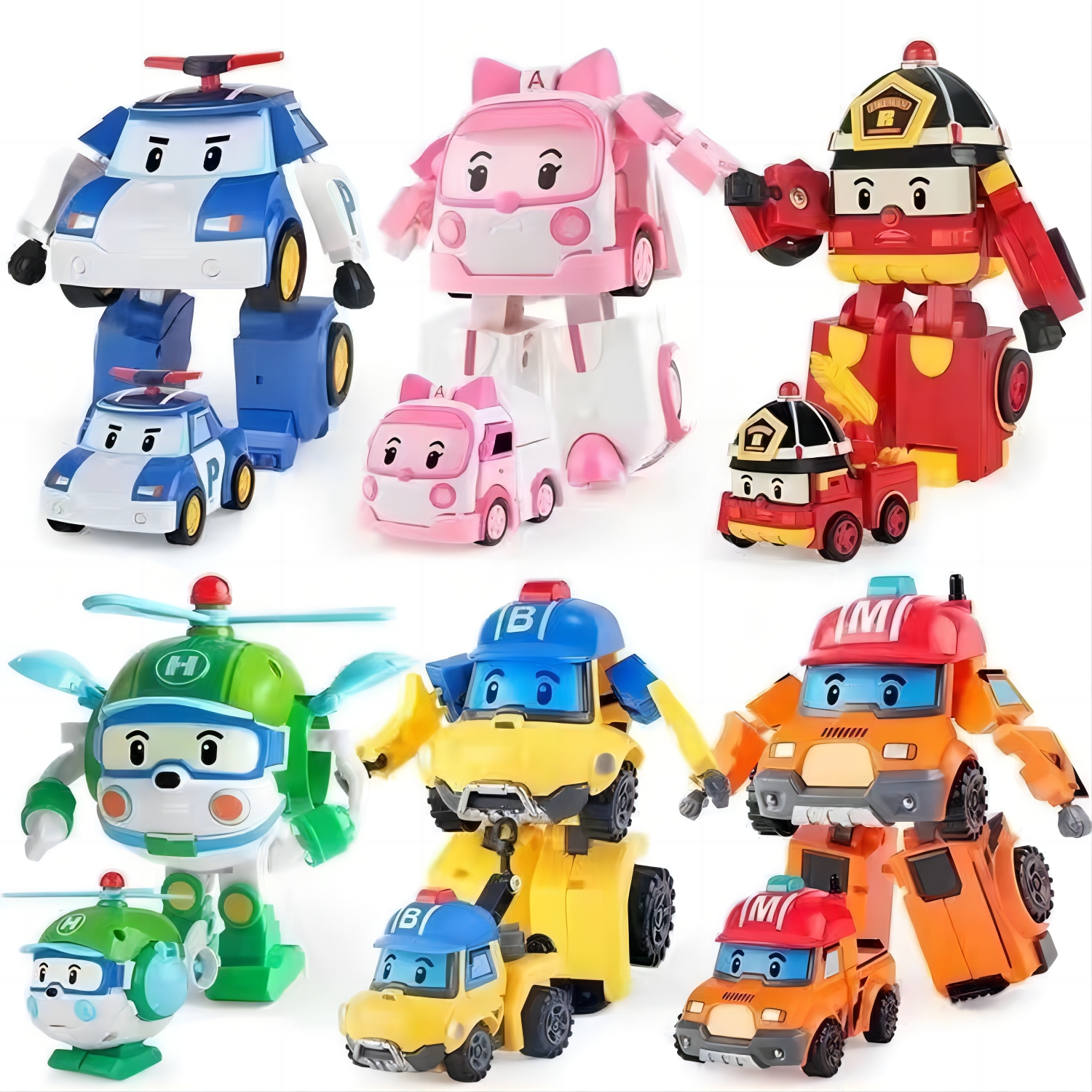 Robocar poliพร้อมส่งของเล่น รถของเล่นเด็ก สริมพัฒนาการ รถตำรวจของเล่น ...