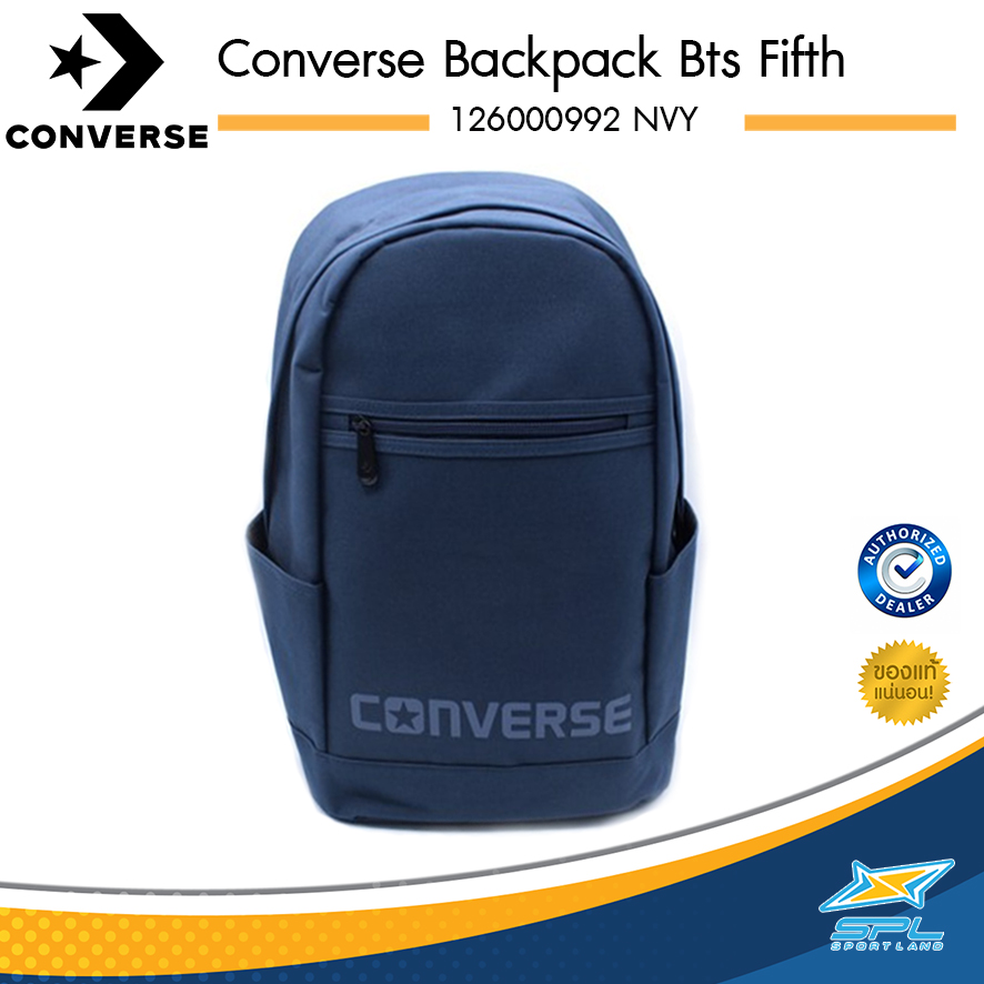 Converse กระเป๋า เป้ สะพายหลัง กีฬา แฟชั่น คอนเวิร์ส Backpack Bts Fifth 126000992 Navy Blue (790)