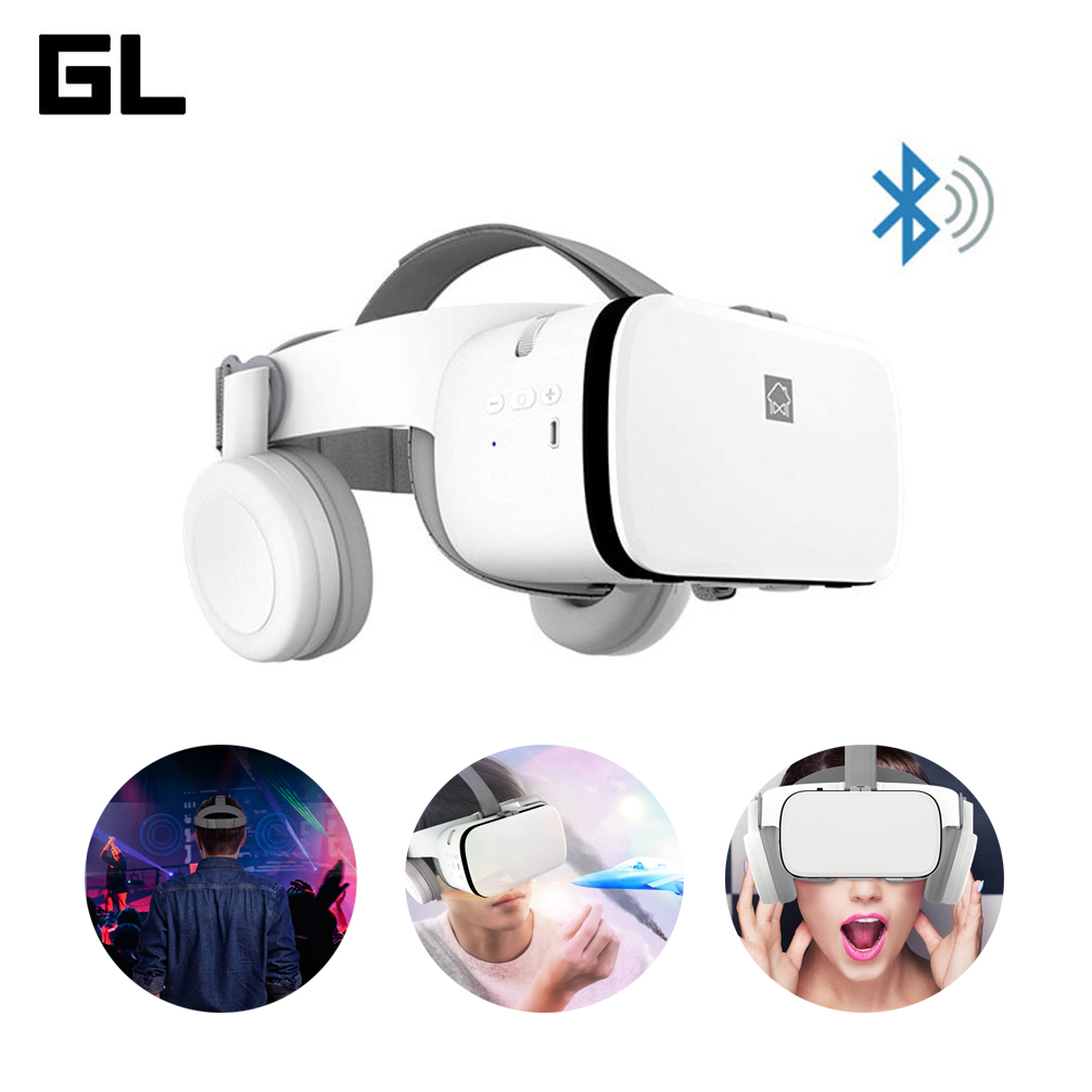 SuoLuoLife แว่นVR ดูหนังเสมือนจริง BOBOVR Z6 White Edition 3D VR Glasses with Stereo Headphone Virtual Reality Headset แว่นตาดูหนัง 3D อัจฉริยะ สำหรับโทรศัพท์สมาร์ทโฟนทุกรุ่น