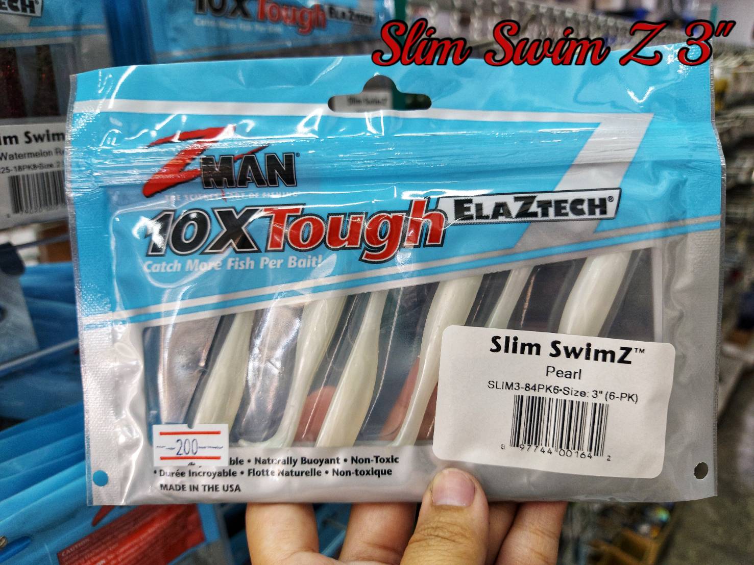 ปลายาง ซีแมน Zman Z-Man Slim SwimZ 3 นิ้ว