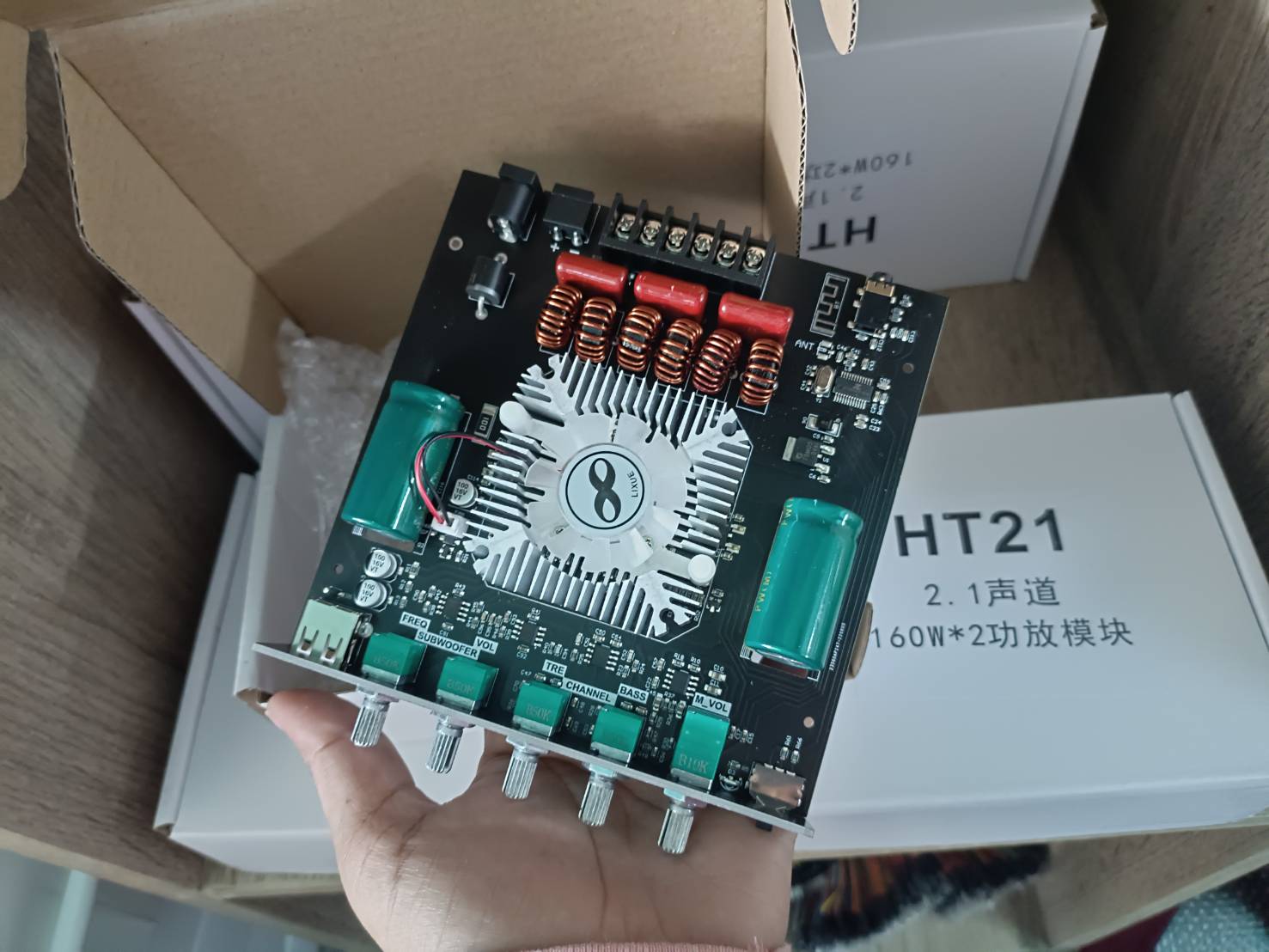HT21 แอมป์จิ๋วbluetooth ZK HT21 2*160W | Lazada.co.th