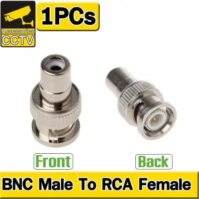 1PCs BNC Male To RCA Female Coaxial Connector Adapter For CCTV Surveillance Video