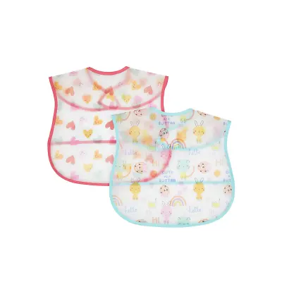 mothercare oh so happy crumb catcher bibs - 2 pack RA329