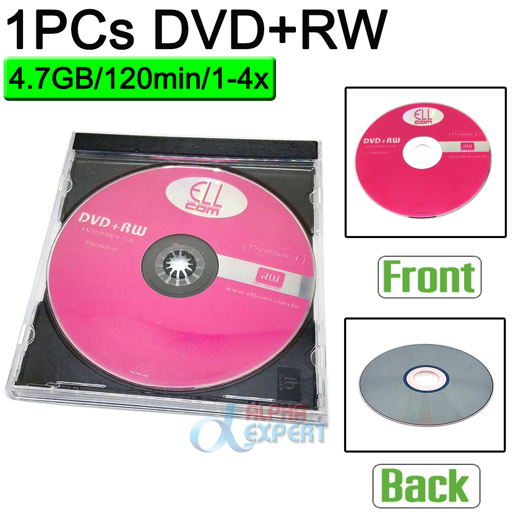 1PCs DVD+RW  Blank discs Recordable Rewritable compact disc 4.7GB/120min/1-4x  DVD+RW BLANK Discs single Piece ( PINK )