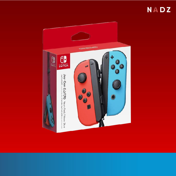 Nintendo Switch : Joy Con Controllers (Red / Blue)