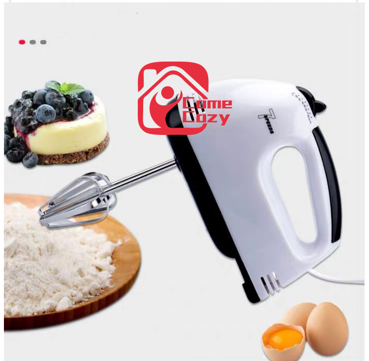 ? เครื่องตีวิปครีม เครื่องปั่นผสมแป้งไฟฟ้า Super Hand Mixer 7 Speeds เครื่องผสมอาหาร เครื่องตีแป้ง เครื่องตีไข่ รุ่น HE-133 ?