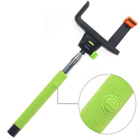 Monopod Selfie Handheld Z07-5 พร้อมรีโมตในตัว - สีเขียว