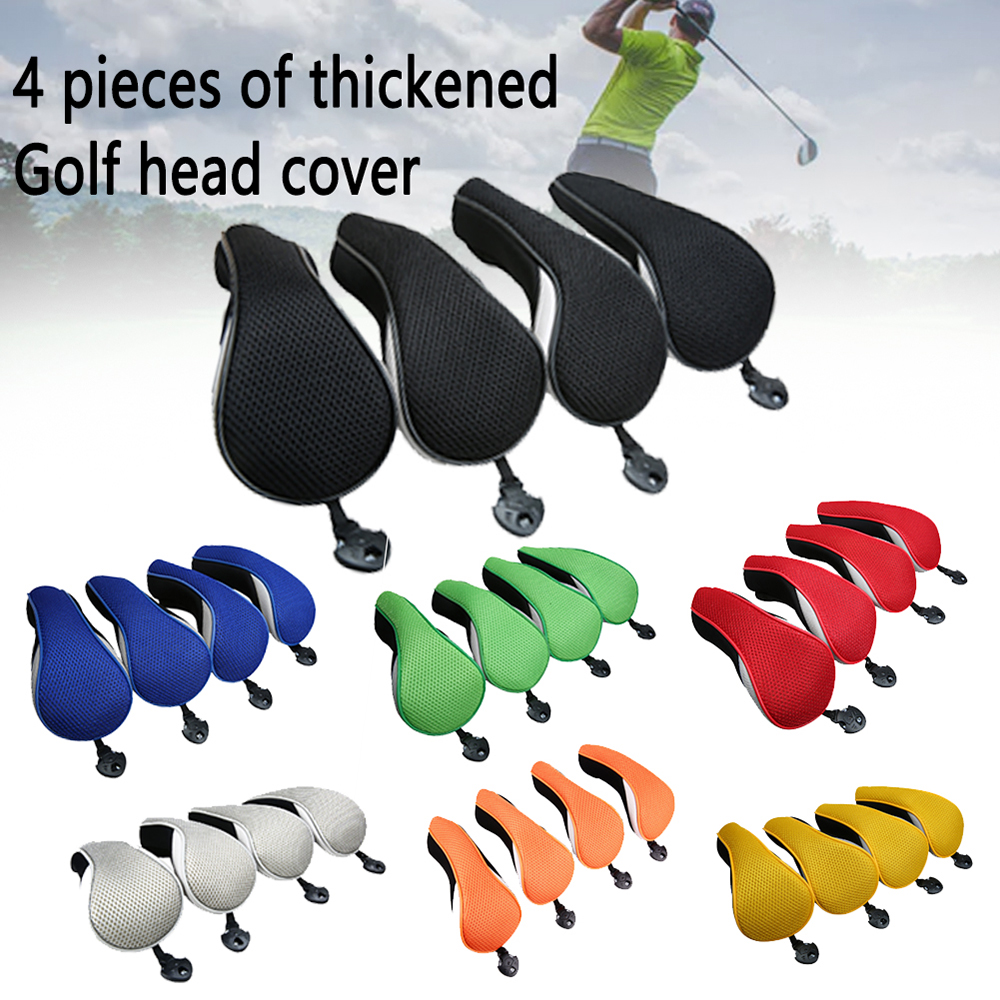 SLWIS ทนทาน Thicken กอล์ฟพัตเตอร์ไม้เสาครอบคลุม Neoprene จำนวนออกแบบถุงใส่หัวไม้กอล์ฟ Golf หมวกคลุมผมสโมสรถุงคลุมหัวไม้กอล์ฟกอล์ฟอุปกรณ์เสริม