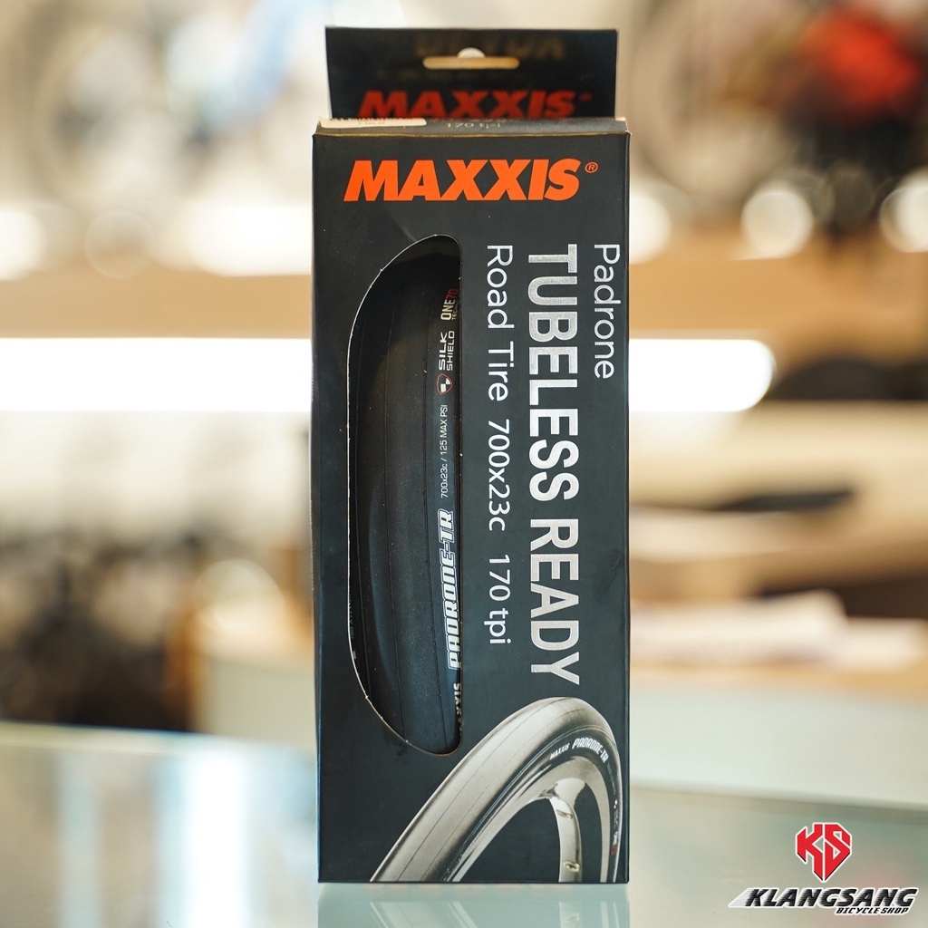 โล๊ะล้างสต็อค] Maxxis Padrone Tubeless Ready Road Tire 700x23C ยาง