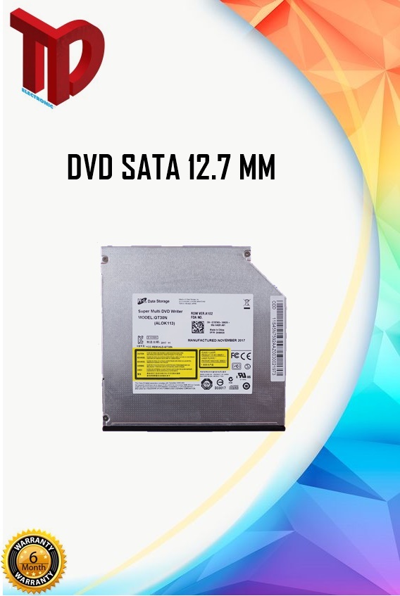 DVD SATA 12.7mm ดีวีดี สำหรับโน๊ตบุ๊ค SATA 12.7mm