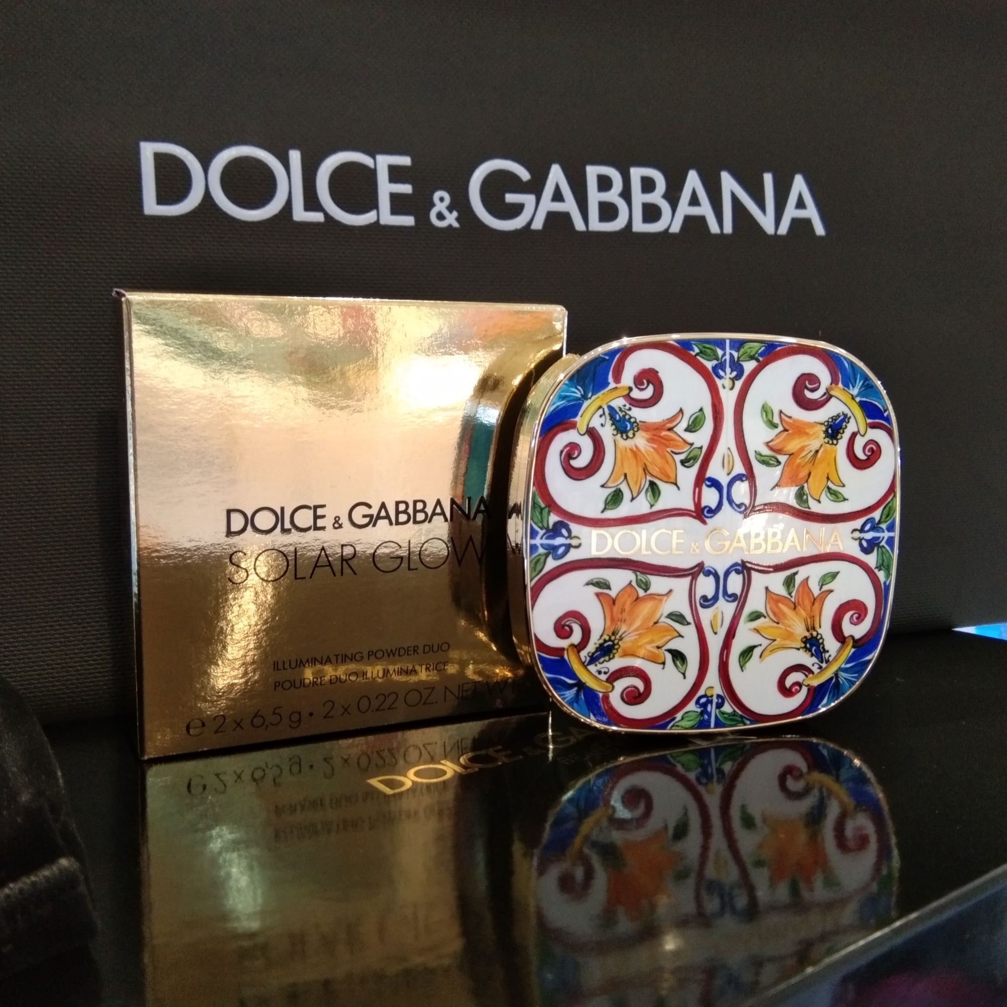 Dolce & Gabbana Solar Glow Illuminating Powder Duo สี Golden sand - Au ...