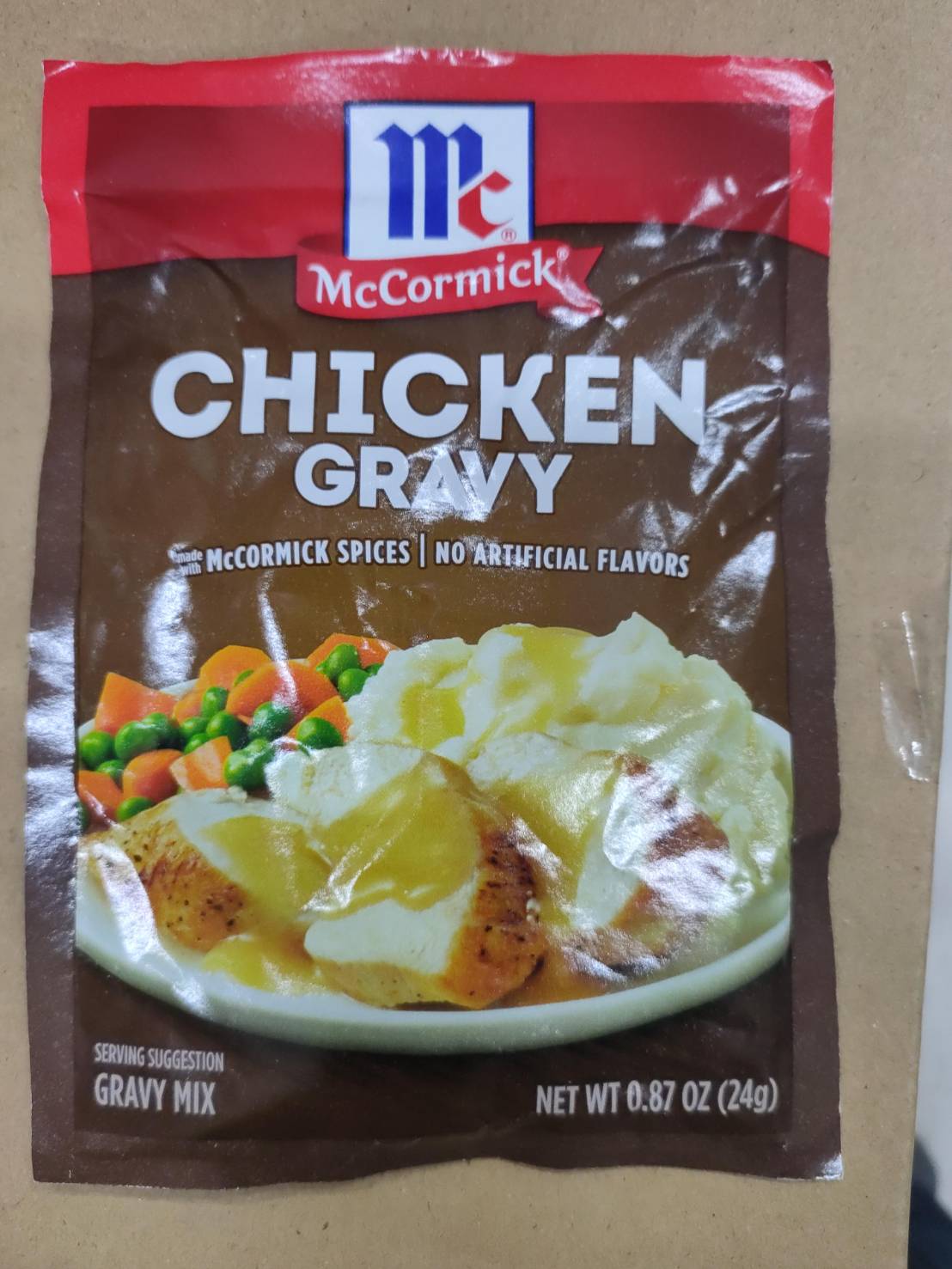 แม็คคอร์มิค ซิกเก้น เกรวี่ มิกซ์ (McCormick Chicken Gravy Mix) 24 กรัม ซอสผงสำหรับทำน้ำเกรวี่รสไก่