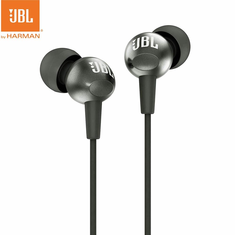 JBL C200SI In-ear Headphones 3.5mm Wired Stereo Music Headset Sports Earphone In-line Control with Mic Smart Phone Gaming Earbuds