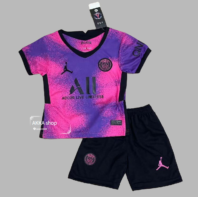 เสื้อแข่งทีมเยือน NIKE Nike 21 ฤดูกาลปารีสจอร์แดนเสื้อฟุตบอลสำหรับเด็ก