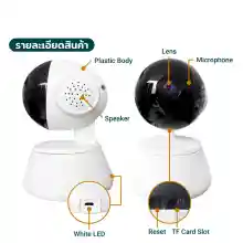 ภาพขนาดย่อของภาพหน้าปกสินค้ากล้องวงจรปิด Xiaomi IP Camera HD 1080P การรักษาความปลอดภัยภายในบ้าน WiFi กล้องไร้สาย night vision two-way audio กันน้ํา 360mini camera Motion Detection Baby Monitor CCTV Sec Camera with Alarm จากร้าน Morey Device บน Lazada ภาพที่ 2