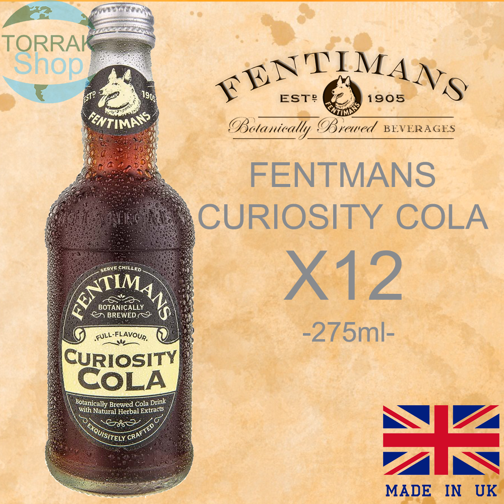 Fentimans Curiosity Cola  เฟนติแมนส์ โคล่า 275มล. แพ็ก 12 ขวด