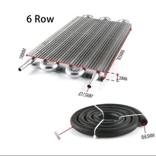 ออยล์เกียร์ ออยล์คูลเลอร์ แบบslim แผงอลู Car 6-8 Row Oil Cooler Kit ...