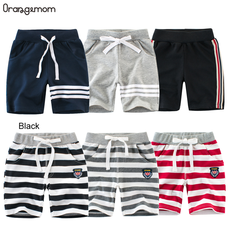 Orangemom 2-8Years Kids Shorts Cotton Summer Children Clothing Striped Handsome 2020 New Style Kids Pants,1PCS
