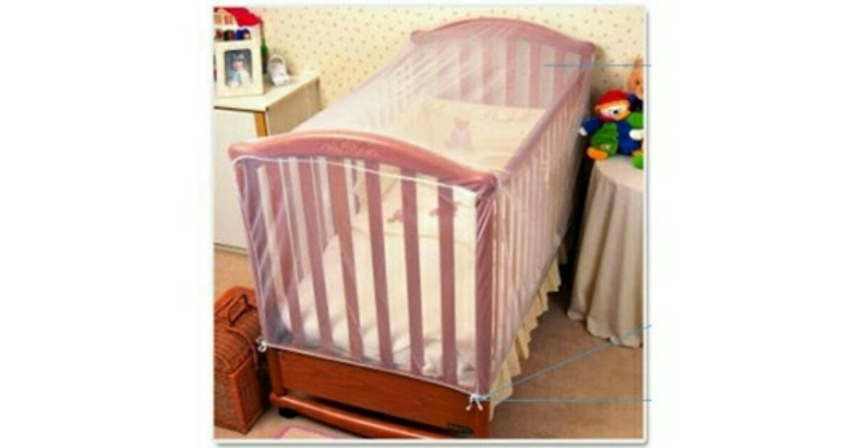 มุ้งคลุมเตียงไม้ (มุ้งคลุมเตียงเด็กแรกเกิด)
