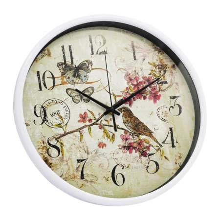 Clock On นาฬิกาแขวนผนัง นาฬิกาบ้าน นาฬิกาออฟฟิศ นาฬิกาแขวนขนาด12 นิ้ว [ลายนก]