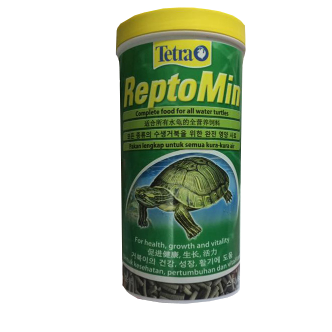 อาหารเต่า เต่าน้ำทุกสายพันธุ์ เกรดพรีเมียม ชนิดแท่งลอยน้ำ ขนาด 220 กรัม / TETRA ReptoMin Complete Food for water Turtles 1000ml (220g)